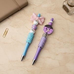 x2 Beaded Pens Handcrafted